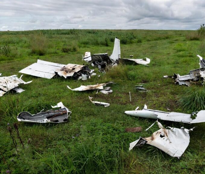 Equipes de resgate trabalham no local da queda de um avião em Tomblaine, no nordeste da França, neste domingo (28). O acidente matou as 11 pessoas que estavam a bordo da aeronave. — Foto: REUTERS/Christian Hartmann