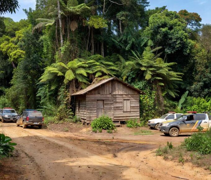 Casa rural isolada em Colniza MT, cenário de operação de resgate