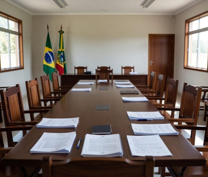 Sala de reuniões do Conselho Municipal do Idoso em Porto Velho