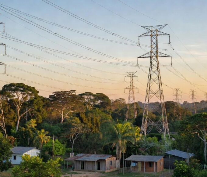 Linhas de transmissão de energia em Porto Velho, Rondônia