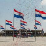 Decreto de Santiago Peña decreta feriado nacional no Paraguai após seleção passar pela Alemanha — Foto: Reprodução