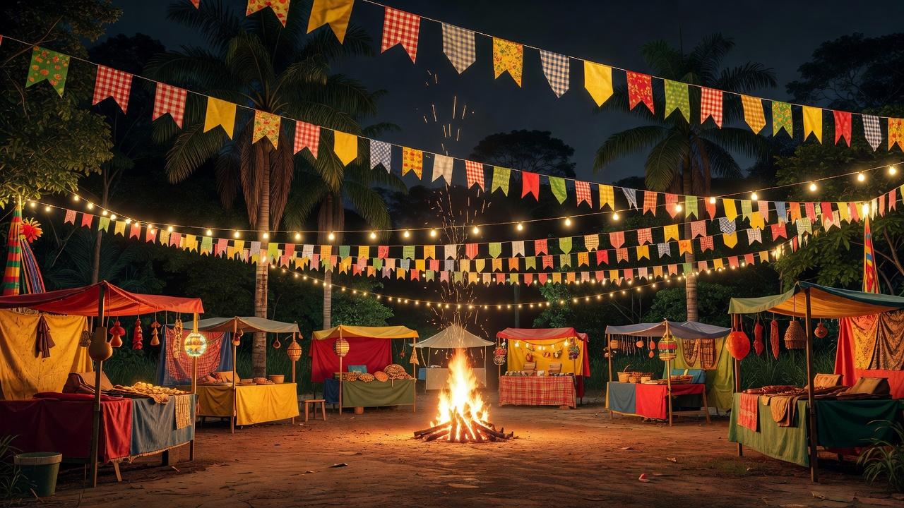 Festa junina Flor do Maracujá em Rondônia com quadrilha tradicional