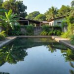 Piscina em vila do bairro Cuniã onde homem foi encontrado morto