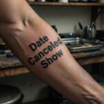 Tatuagem com data de show cancelado em fã de Ji-Paraná