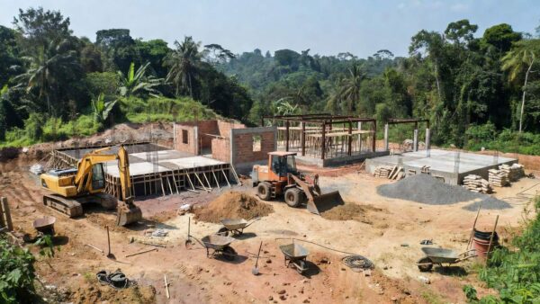 Canteiro de obras para construção de novas creches em Porto Velho com investimento de R$ 17 milhões