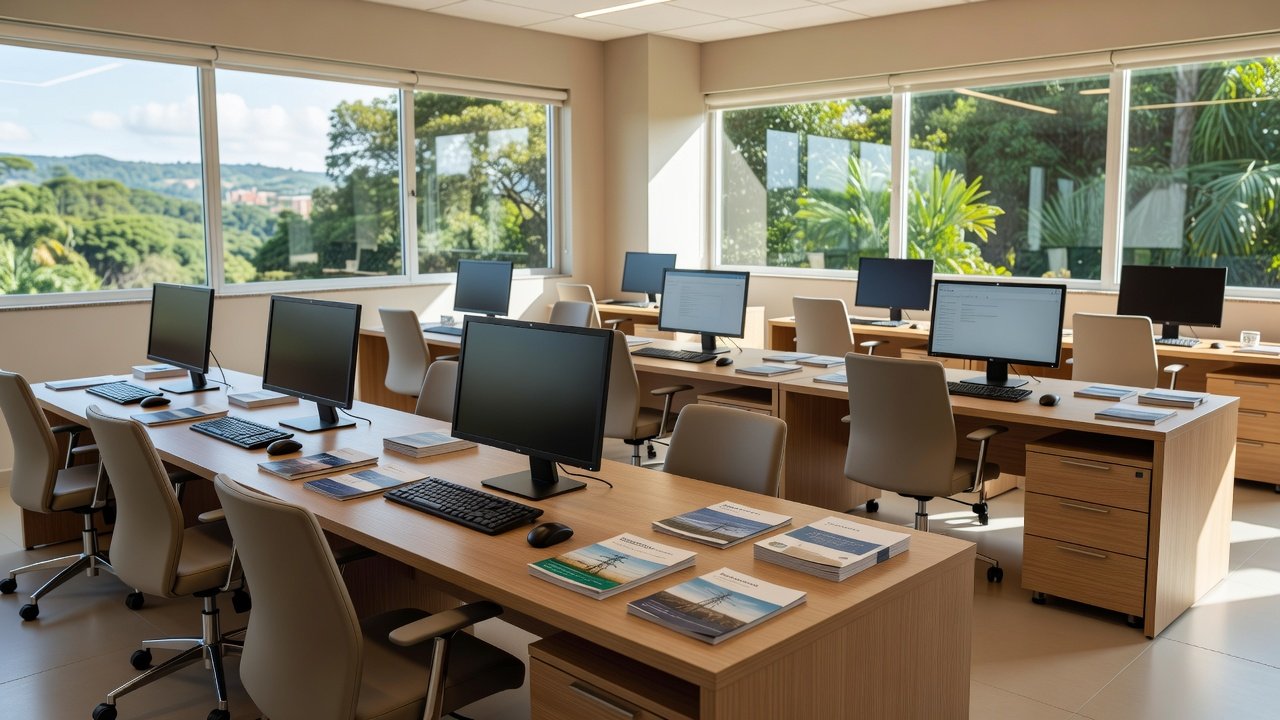 Sala de treinamento da Energisa Rondônia para o Programa Jovem Aprendiz 2026