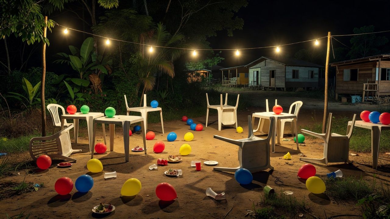 Festa de aniversário abandonada em Porto Velho após tiroteio