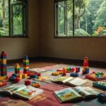 Sala de educação infantil com brinquedos em Porto Velho representando aprendizagem pelo brincar