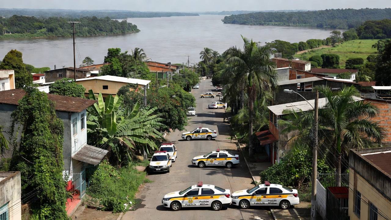 Operação policial Audácia XI com viaturas em Porto Velho contra facção criminosa