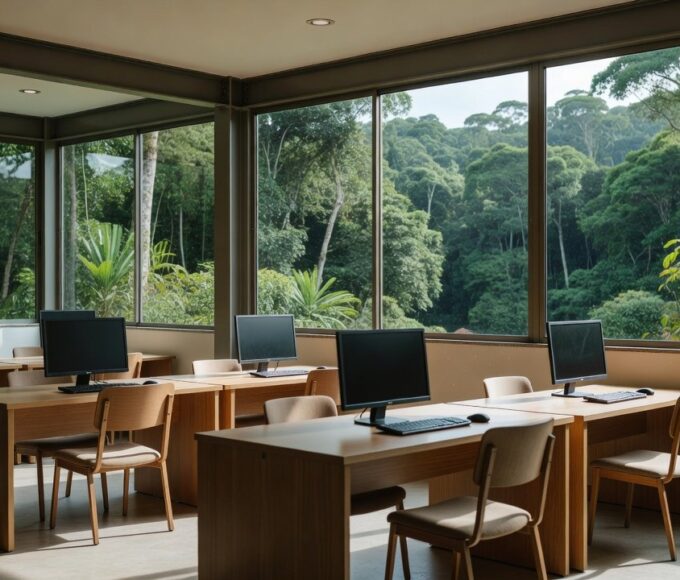 Ambiente de estudos em instituição educacional em Rondônia para vagas de estágio CIEE