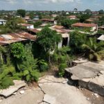 Topo de prédio abandonado em Porto Velho, Rondônia