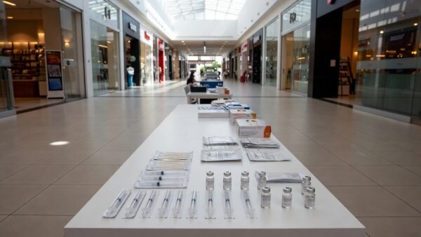 Posto de vacinação contra Influenza no Porto Velho Shopping