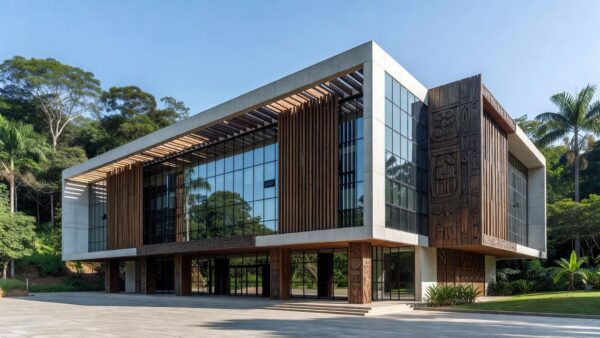 Fachada da Prefeitura de Porto Velho para consulta de locais de prova do concurso Semec e CGM