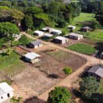 Lotes de terra demarcados em regularização fundiária em Jaci-Paraná
