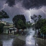Tempestade com raios e ventos fortes em Porto Velho e interior de Rondônia