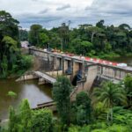 Barragem Samuel durante simulado de emergência em Candeias do Jamari