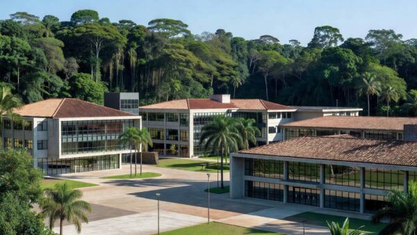 Campus universitário moderno em Cacoal com bolsas de estudo
