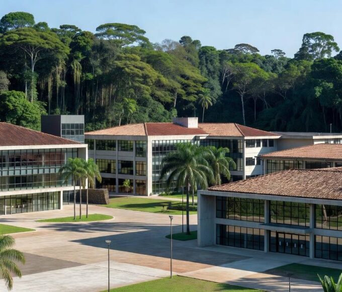Campus universitário moderno em Cacoal com bolsas de estudo