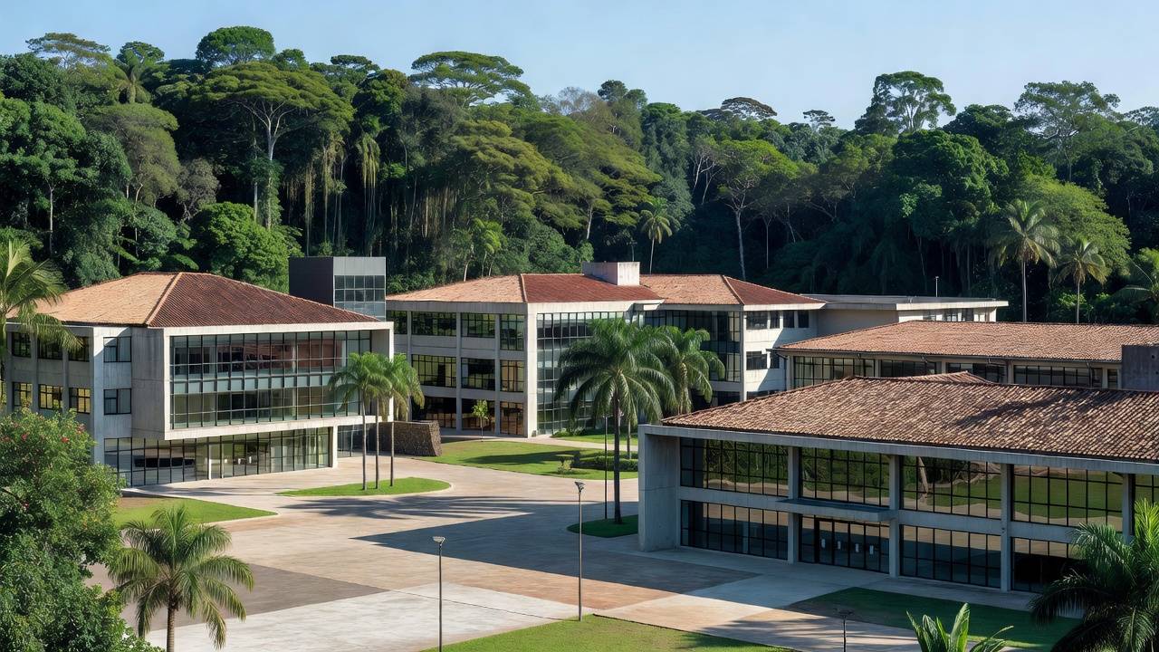 Campus universitário moderno em Cacoal com bolsas de estudo