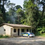 Delegacia de polícia em Rondônia com viatura, simbolizando proposta de redução de crimes