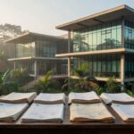 Fachada da Prefeitura de Porto Velho com documentos de concurso para Procurador