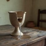 Taça de Pitágoras grega esvaziando sozinha para punir ganância