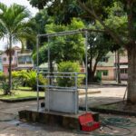 Manutenção de estações de hidratação em praça de Porto Velho