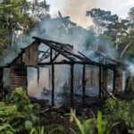 Barracão incendiado em Vila Princesa, Porto Velho, controlado por força-tarefa