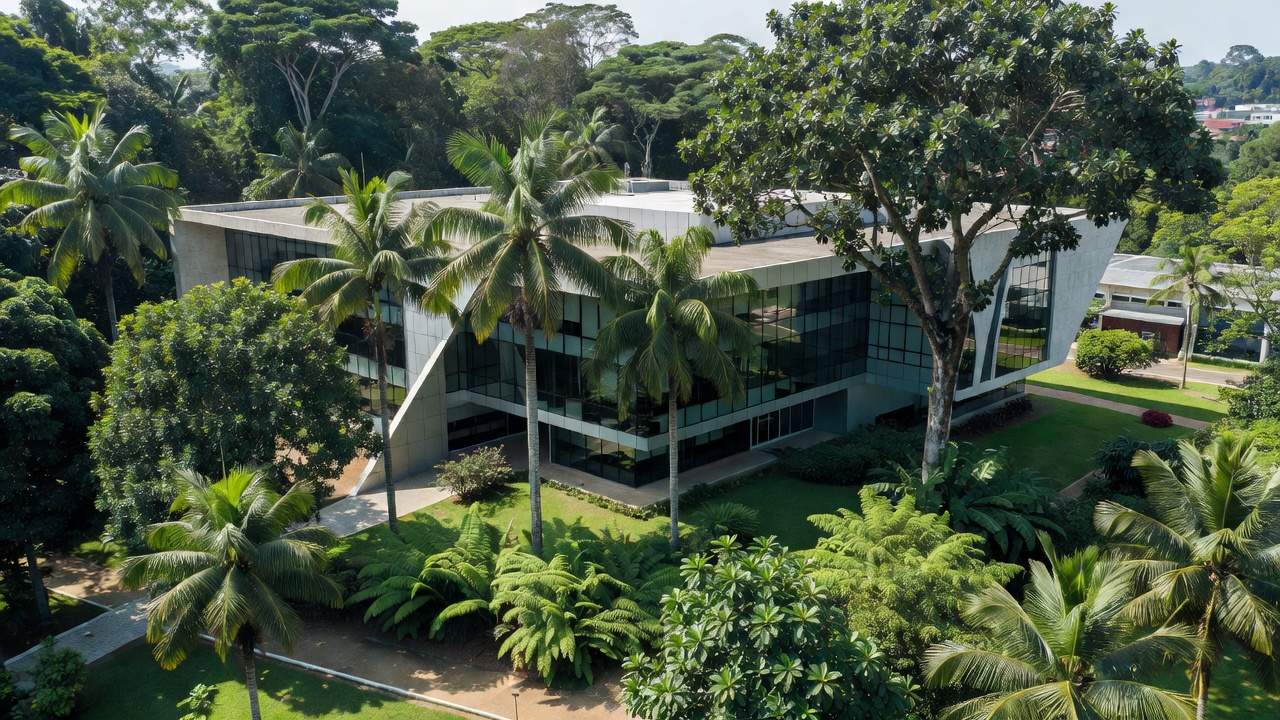 Edifício judicial em Porto Velho representando leis contra criminalidade