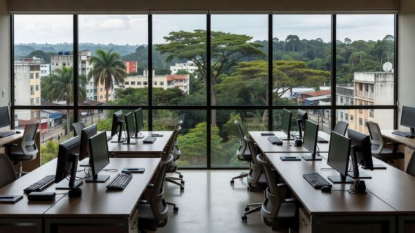 Ambiente de escritório em Porto Velho sobre redução da jornada de trabalho