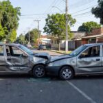 Colisão entre veículos de aplicativos em rua de Porto Velho