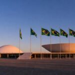 Congresso Nacional em Brasília representando candidatura ao Senado