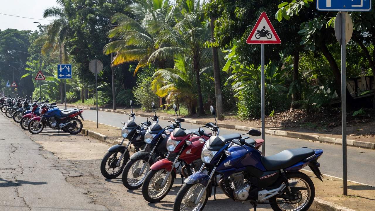 Ação educativa do Detran-RO para motociclistas em Porto Velho