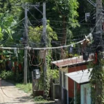 Conexões ilegais de energia ('gato') em postes em Porto Velho