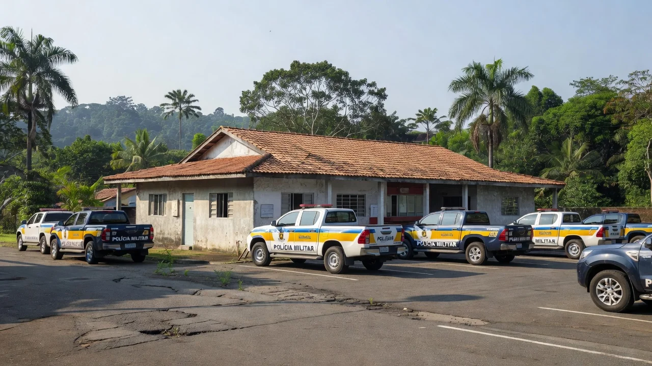 Delegacia de polícia em Porto Velho após recaptura de foragido