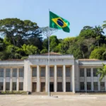 Palácio do Governo em Porto Velho, Rondônia, simbolizando candidatura política