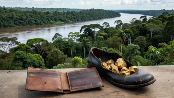 Ouro escondido em carteira e sapato apreendido em Guajará-Mirim