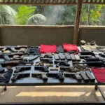 Arsenal apreendido pela Polícia Civil em Porto Velho