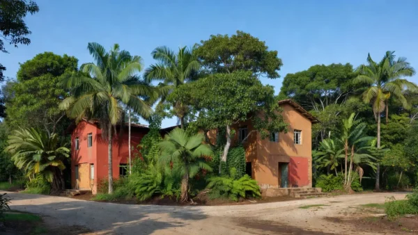Fórum de justiça em Nova Mamoré, Rondônia, simbolizando condenação por júri popular