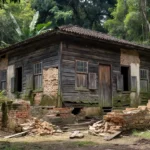 Barreira de alvenaria em imóvel histórico ocupado em Porto Velho