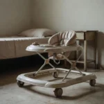 Andador adaptado para criança com paralisia cerebral em casa brasileira