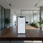 Smartphone representando o novo App BB do Banco do Brasil com inteligência artificial