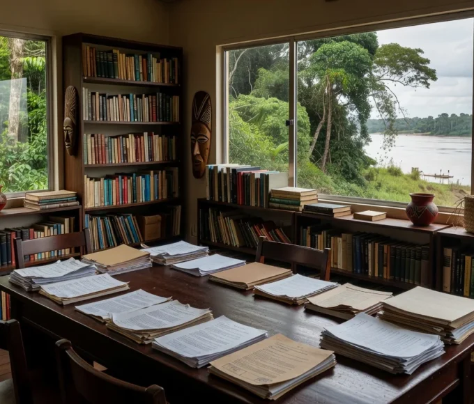 Sede do Conselho Municipal de Cultura de Porto Velho com documentos oficiais